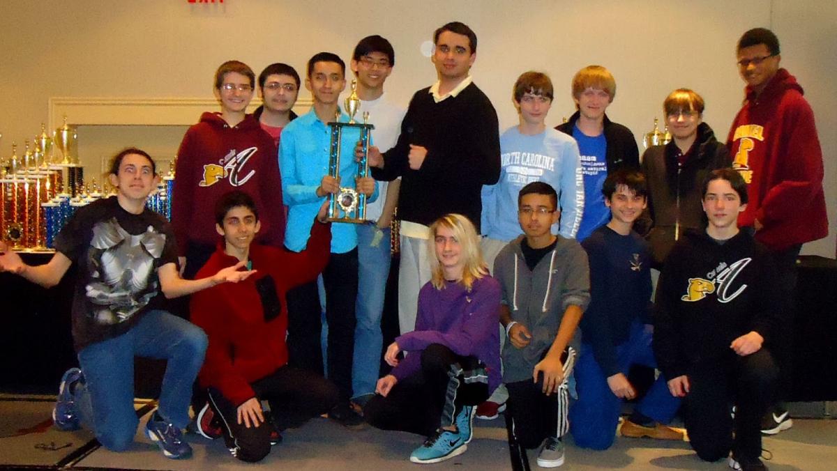 Atkins High School Chess Team at State Scholastic Tournament in 2015