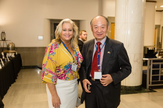 Conference Attendees Enjoy the Global Leaders Circle Reception