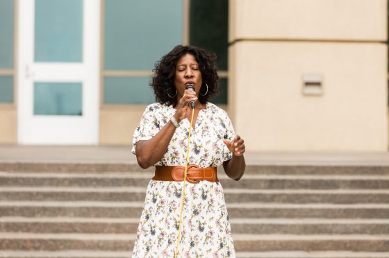 Tyra Lallo Sings the National Anthem at the Opening Ceremony