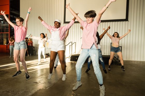 Performers Dance at the City Welcome Reception