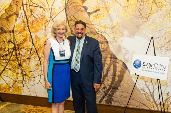 Roger-Mark De Souza with Attendees